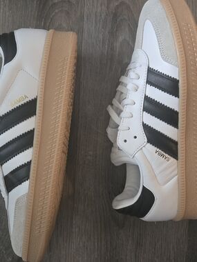 Adidas Samba White Black Gum Sole Sneakers
